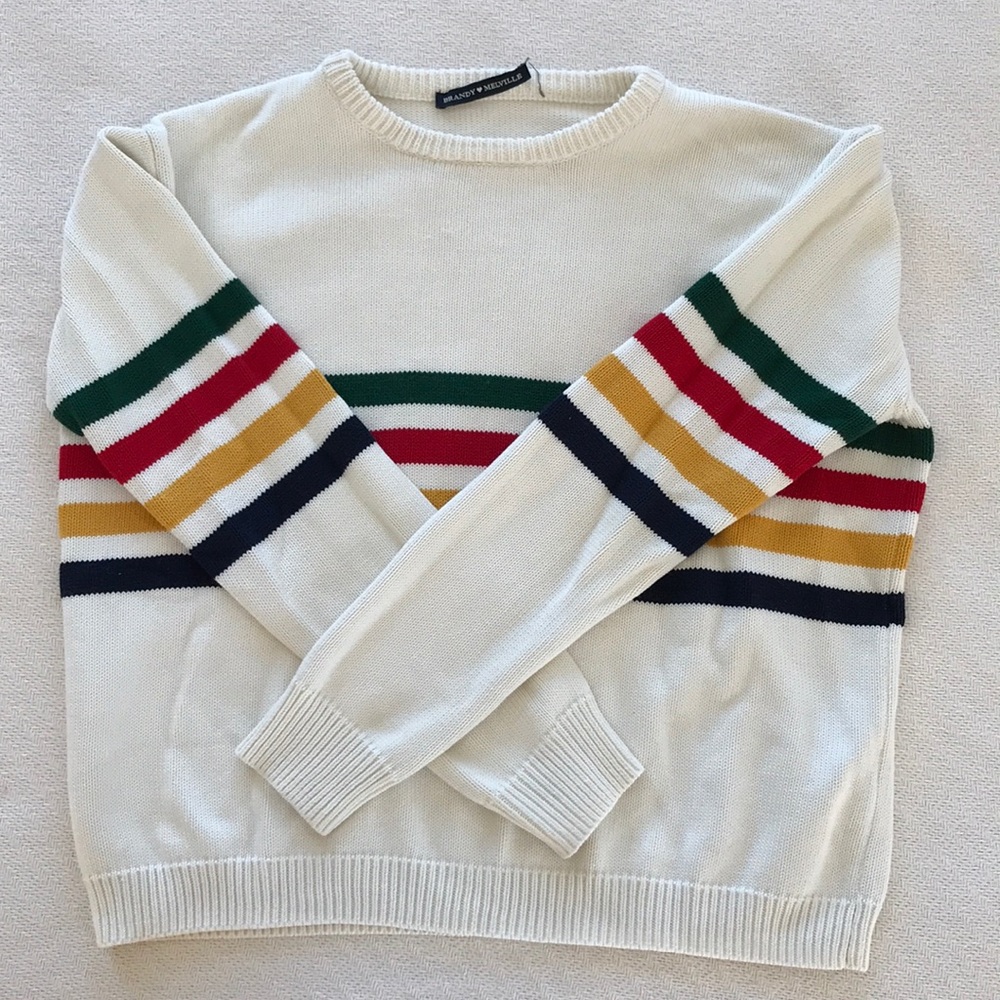 Girls Brandy Melville striped sweater
